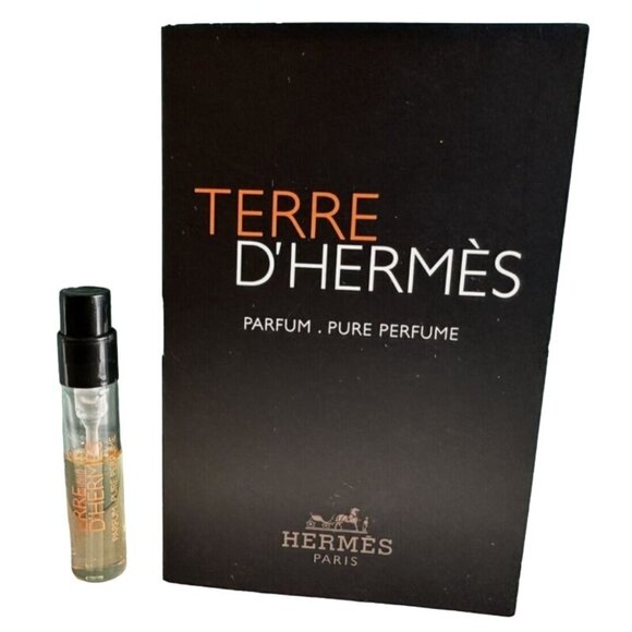 Hermes Terre D'Hermes Parfum Pure Perfume Made in France 0.06oz 2mL - Picture 1 of 3